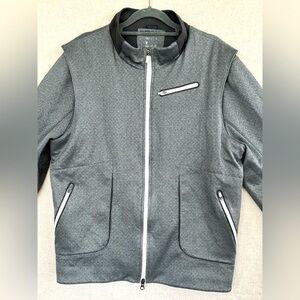 🛍️LEBRON JAMES for NIKE‎  Men’s Gray warmup jacket size L.